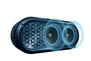 Brookstone Sleek Sound Portable Comfort Pill Speaker Blue NEW - Picture 1 of 3