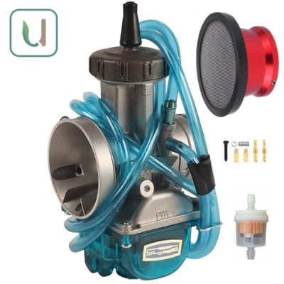 PWK36 Carburetor +Air Filter For Yamaha YFZ350 YZ250 Honda TRX250X CR250 ATC250R - Image 1 of 4