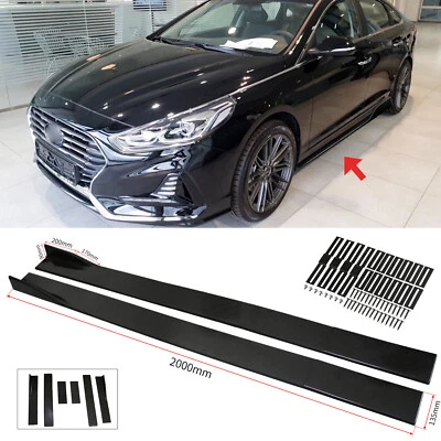 For Hyundai Sonata Sedan 2011-2023 Side Skirt Extension Splitter Spoiler Panel — 第 1/4 张图片