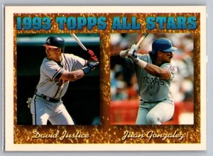 1994 Topps All Stars Gonzalez & Justice #389 - Picture 1 of 2