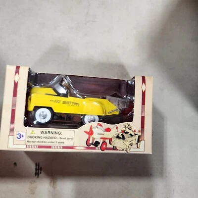 Golden Wheel Pedal Power Die Cast Cheavy Duty Yellow Pedal Car Replica New A3 - Image 1 of 2