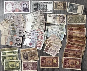 Grande Lotto Di banconote Regno d’Italia e Repubblica - Foto 1 di 22