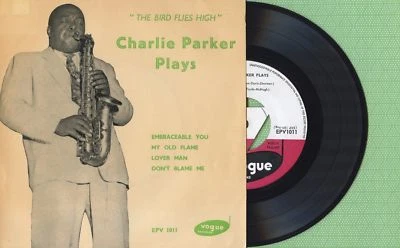 CHARLIE PARKER / The Bird Flies High / VOGUE EPV 1011 Press England 1955 EP EX — 第 1/4 张图片