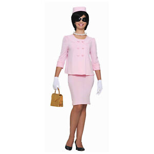 Jackie O Womens Costume Pink Suit Hat Kennedy Onassis Elle Woods Legally Blonde