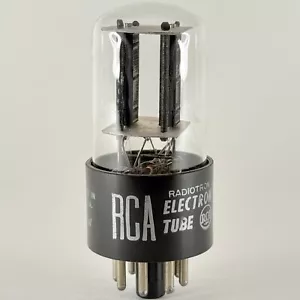 (1) Tubo RCA 6SN7GTB Bilanciato Testato Nero Piastre Scaglionate Codice Data KW 6SN7 GTB - Foto 1 di 4