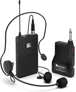 Sistema De Microfono Inalambrico Lavalier MIC Auriculares Transmisor Receptor
