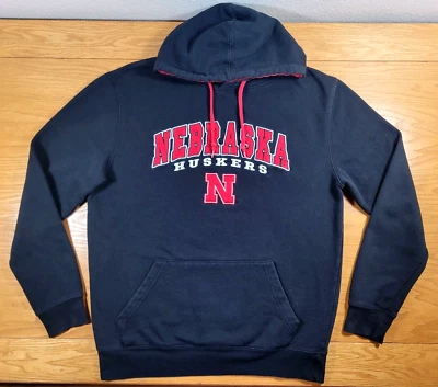 Nebraska Cornhuskers Sudadera con Capucha Para Hombre Mediana Negra Adulto Suéter Sudadera con Capucha Foto 1 de 4
