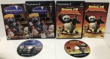 PS2 Lot of 2 ! Disney Ratatouille + Kung Fu Panda ! Complete w/manuals ! CIB 🔥