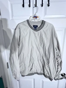 Mens Daniel Cremieux Weatherproof Golf Pullover Size Xl Beige/Black - Picture 1 of 4