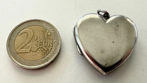 MO381 - MEDAGLIONE CIONDOLO PORTAFOTO CUORE IN ARGENTO 800 - Foto 1 di 3
