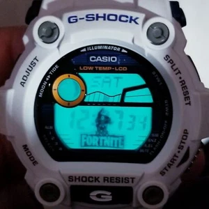 ⌚Rare Casio G-Shock G7900 custom "Fortnite llama" tide graph white blue - Picture 1 of 8