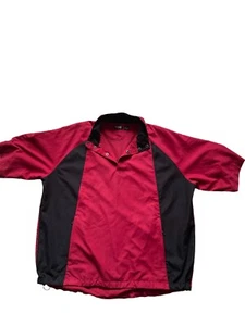 Ping Collection Golf Windbreaker  Men's Large Crimson & Black SS  Pullover - Picture 1 of 6