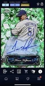 LEGENDARY TREVOR HOFFMAN GREEN 99c SELEZIONI ZAFFIRO SERIE 3-TOPPS BUNT DIGTL - Foto 1 di 1