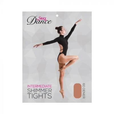 Silky Intermediate 60 Denier Shimmer Full Foot Dance Tights - Toast, Light Toast - Image 1 of 4
