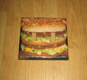 PLACA CUBIERTA INTERRUPTOR DE LUZ SÁNDWICH DE 2 AGUJEROS ESTILO CLÁSICO VINTAGE McDONALDS BIG MAC - Imagen 1 de 1