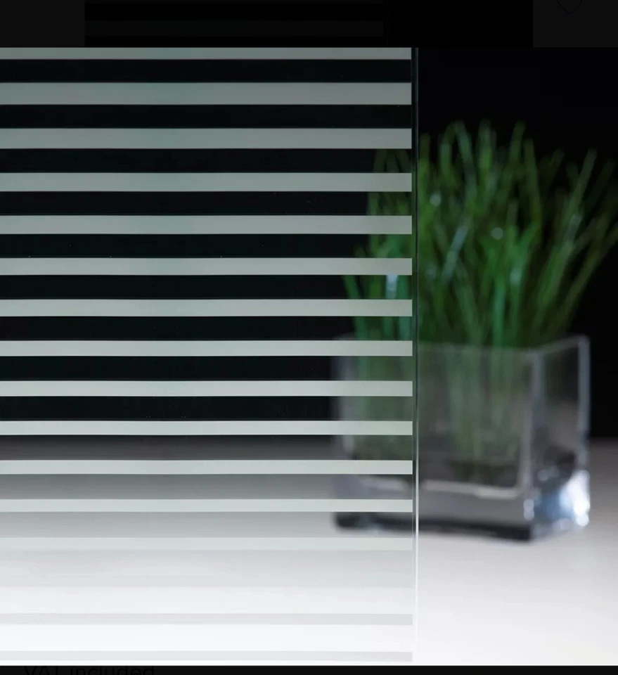 Filme de vinil 3M para decoração de vidro de privacidade linhas degradê, rolo de 50' - Imagem 1 de 3