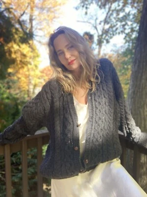 Cárdigan de lana L.L Bean años 60 - Cárdigan vintage 100 % lana - M Foto 1 de 4