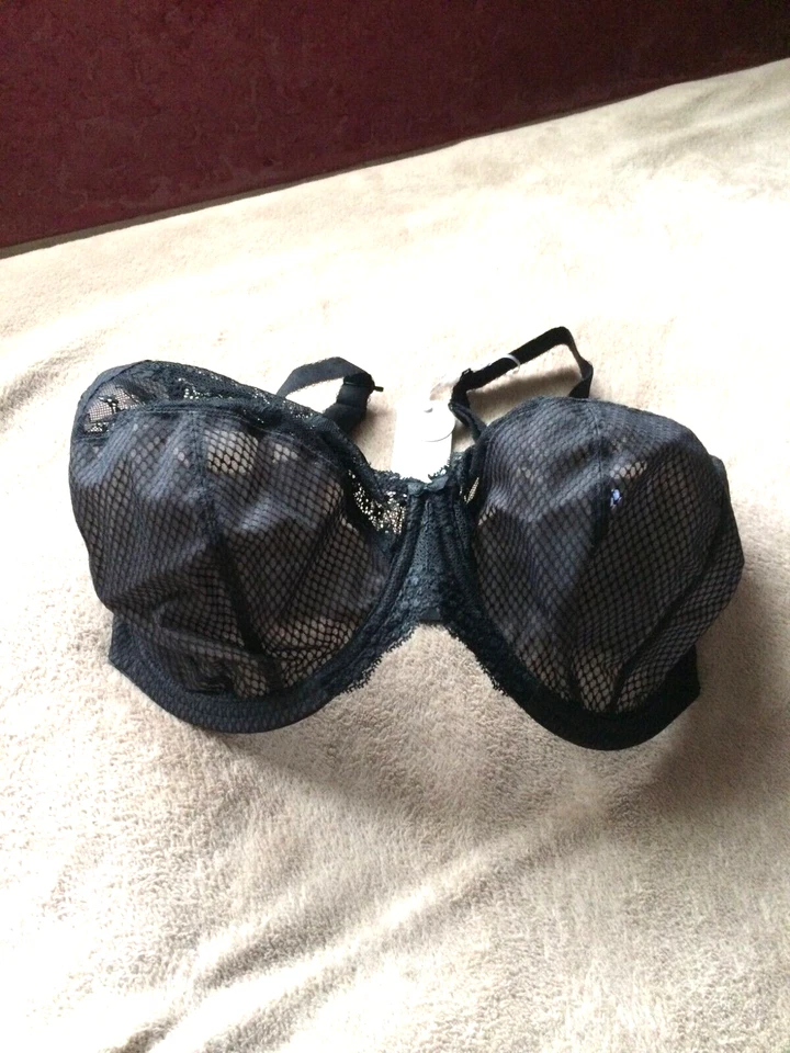 Elomi 4382 Charley Convertible Plunge Unlined Underwire Bra US Sz 38 J