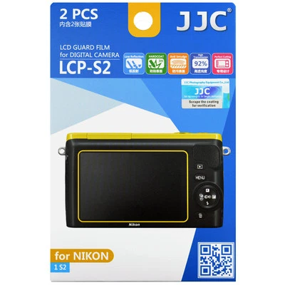 JJC LCP-S2 LCD Guard Film Camera Screen Display Protector for NIKON 1 S2 - Image 1 of 3
