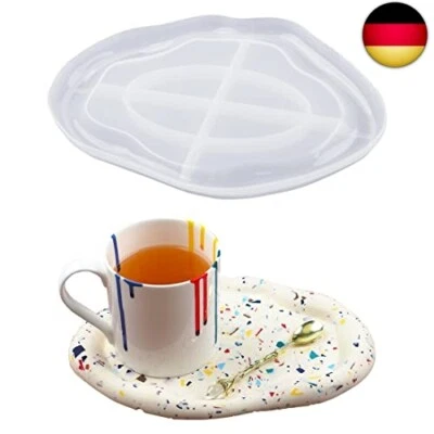 Voyyphixa Tray Mold Resin Untersetzer Epoxidharz Formen Tablett Silikonformen - Bild 1 von 4