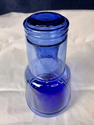 Conjunto de vidro azul cobalto soprado à mão item exclusivo - Imagem 1 de 4