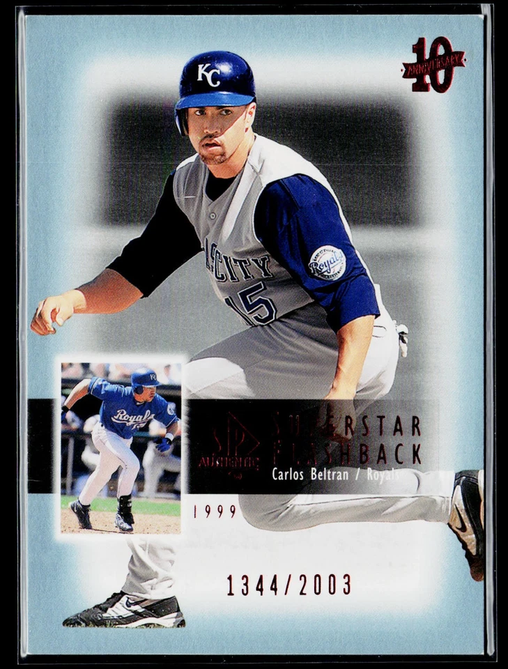 Carlos Beltran 2003 SP Authentic Superstar Flashback #SF30 SN Kansas City Royals - Image 1 of 2