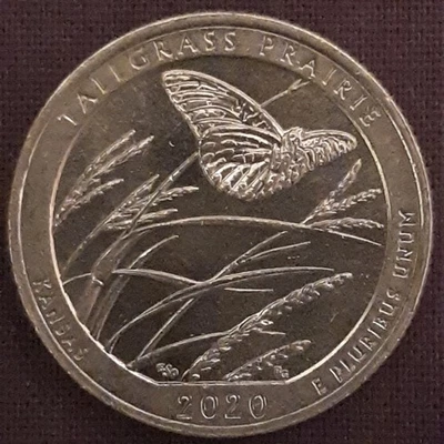 2020 W TALLGRASS PRAIRIE QUARTER PRIVY V75  WEST POINT Circulated NICE COIN ! - Image 1 of 2