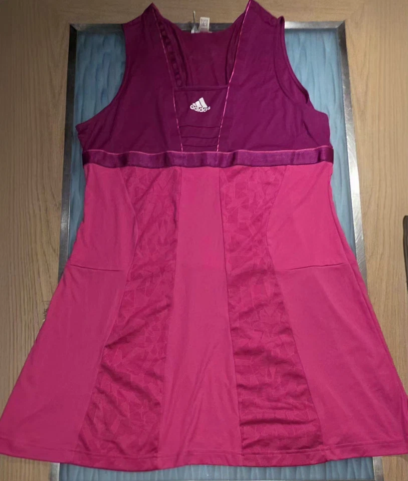Adidas Ana Ivanovic Climacool Magenta/ Purple Sleeveless Tennis Golf Dress Sz XL - Image 1 of 4