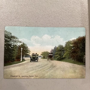 Postal de Pittsburgh PA Speedway Highland Park 1909 - Imagen 1 de 7