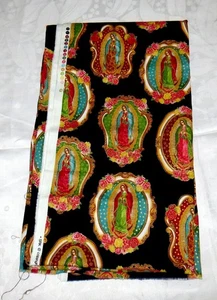 Tela SRK 100% algodón Fe Interior Dama de Guadalupe 44 x 80” NUEVO - Imagen 1 de 4
