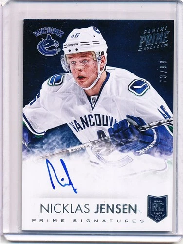 2013/14 PANINI PRIME NICKLAS JENSEN PRIME SIGNATURES AUTOGRAPH 73/99 - Image 1 of 1