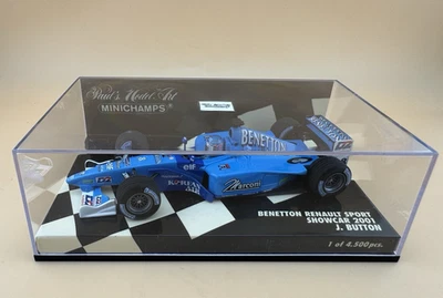 Minichamps F1 1/43 8 Benetton Renault Sport Showcar 2001 Jenson Button 430010098 - Image 1 of 4