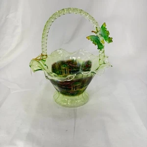 Vintage Bradford Exchange Thomas Kinkade “Garden of Prayer” basket - Picture 1 of 7