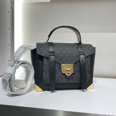 Сумка через плечо Michael Kors модель Manhattan School фирменная черная - Изображение 1 из 4