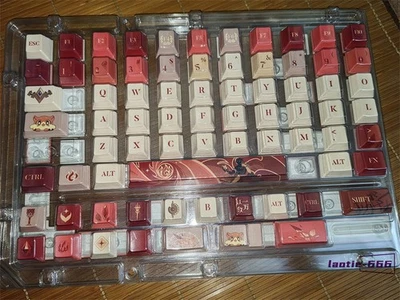 Honkai Star Rai Mydei Keycaps Cherry PBT Dye-sub 143 Keys for Cherry MX Keyboard - Image 1 of 4