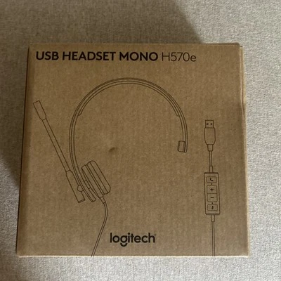 Logitech H570e Mono Black Monaural Over-the-Head Wired Headset - Image 1 of 4