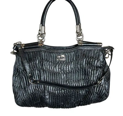 Bolso de hombro Coach de cuero de peltre recogido Sophia 21281 Foto 1 de 4