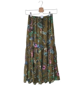 New AERIE XS Floral Garden Party Midi Skirt Women - Picture 1 of 11