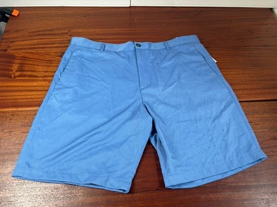 Pantalones Cortos Portafolio Perry Ellis Para Hombre 38 Azul Bahía Rendimiento Lujo Mecha Humedad Foto 1 de 4