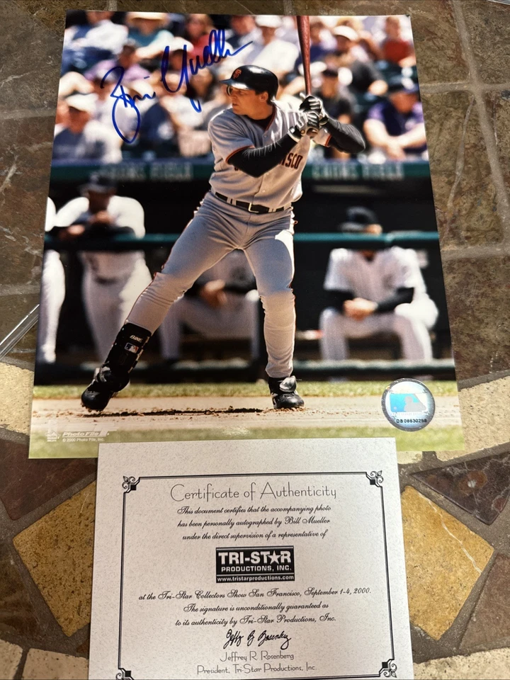 Foto firmada por Bill Mueller 8x10 Tristar foto autógrafo automático Foto 1 de 4