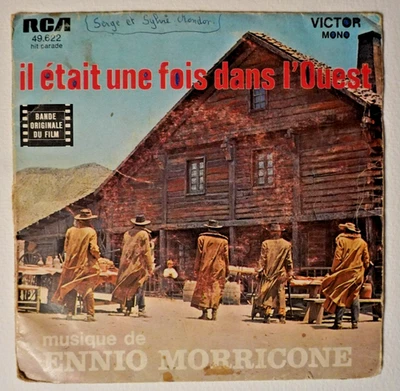 ENNIO MORRICONE - IL ETAIT UNE FOIS DANS L'OUEST / L'HOMME A L'HARMONICA 45 giri - Bild 1 von 3