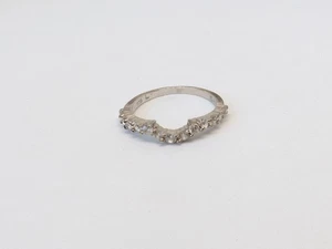 925 Elanza Silver Ring With Clear Stone SIZE L1/2 - Picture 1 of 7