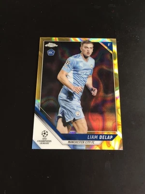 2021-22 Topps Chrome Sapphire Liam Delap Rookie RC Gold Lava SSP Manchester City - Image 1 of 2