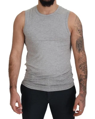Camiseta sin mangas Ermanno Scervino con logotipo para hombre camisetas grises Foto 1 de 4