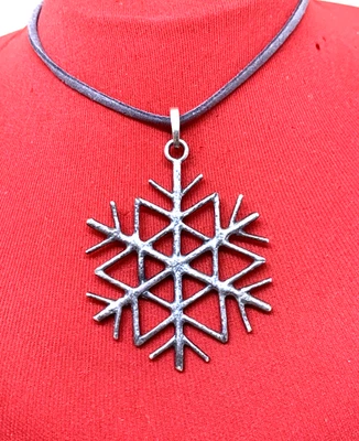 GIOVANNI RASPINI, GRANDE CINDOLO FIOCCO DI NEVE CON MOSCHETTONE  IN ARGENTO 925 - Immagine 1 di 4