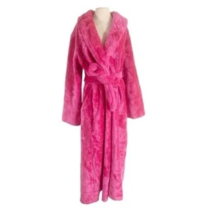 Accappatoio vintage Borg donna anni 70 taglia grande loungewear da notte festa - Foto 1 di 11