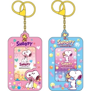 Colorful Life Snoopy ID Cards Case Key Chain Ring Cover Bus Pass Holder Office - Picture 1 of 8