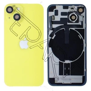 iPhone 14 Rear Back Glass + MagSafe NFC Wireless Charging Flex & Adhesive Yellow - Picture 1 of 1
