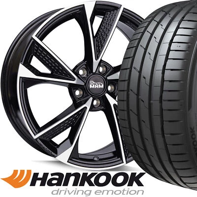 19 Zoll Sommerräder MAM RS6 BFP 225/35 R19 Hankook S1 für VW E-Golf 7 AU Elektro - Bild 1 von 4