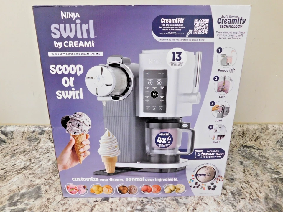 Ninja Swirl by Creami 13 in 1 Soft Serve Ice Cream Machine (NC701)